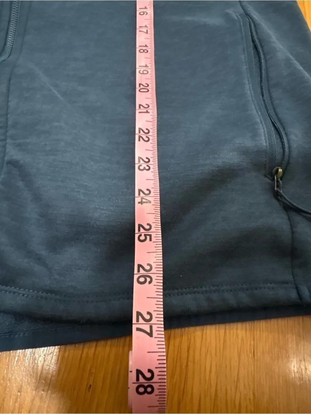 The North Face Men’s Blue Full Zip Hooded Jacket Fleece Large